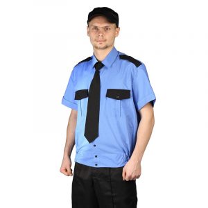 Рубашка охранника на резинке с коротким рукавом "Телохранитель" 